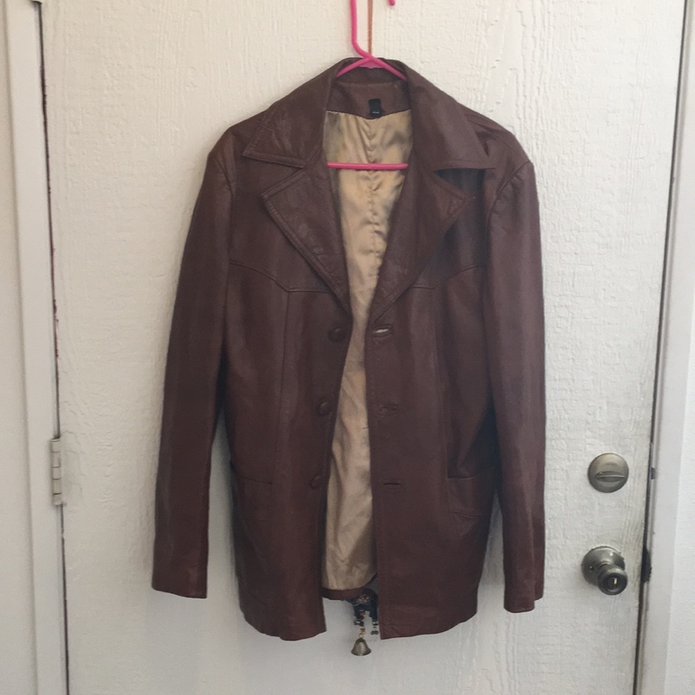 Men’s leather coat